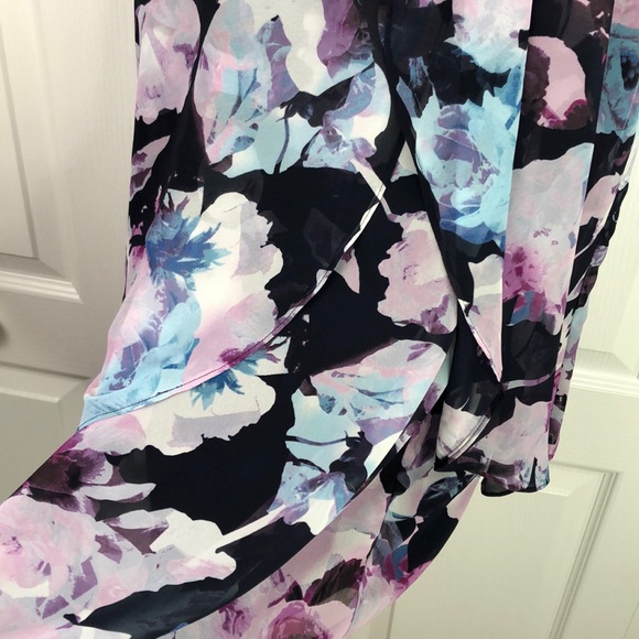 Jessica Simpson Multi Floral Chiffon Dress - Picture 8 of 8
